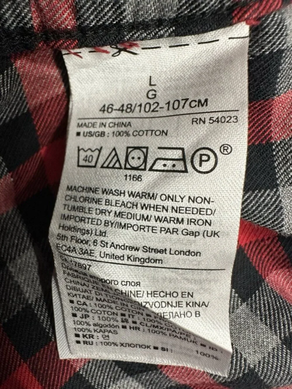 Banana Republic Shirt Men's L Black Gingham Grant Fit Long Sleeve Luxe Flannel